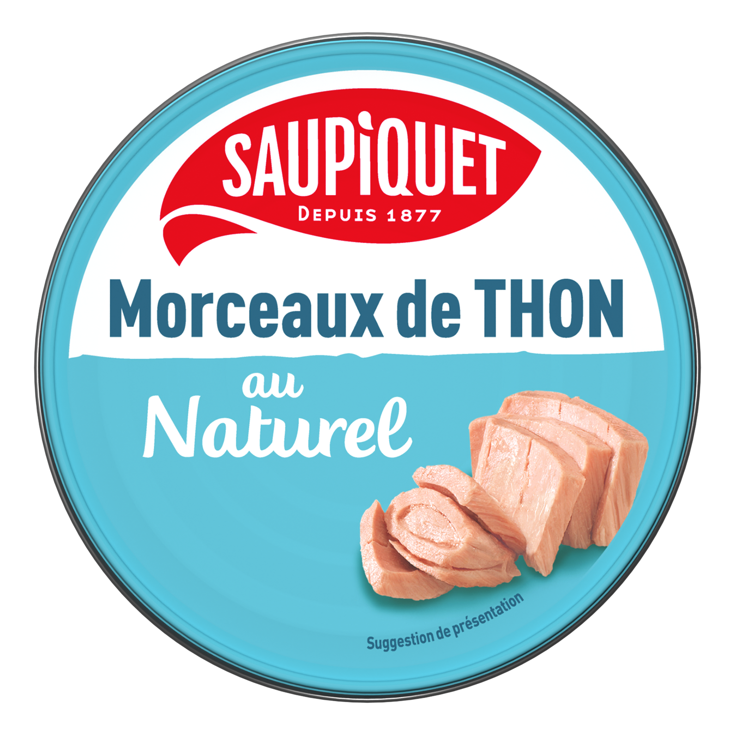 Morceaux de thon au naturel